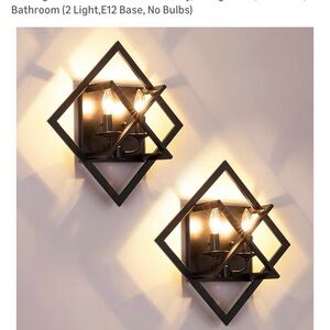 Set of 2 Rustic Wall Sconces Indoor Wall Light Fixtures 17.8in